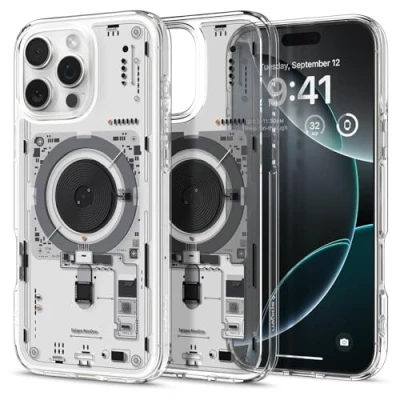 Immagine di Spigen Cover per iPhone 16 Pro Max, Ultra Hybrid MagFit, Compatibile con MagSafe Neo One