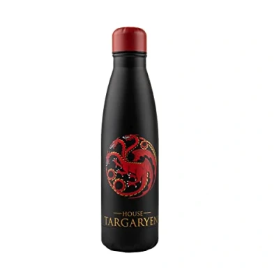 Immagine di Cinereplicas Game of Thrones Targaryen 500ml Bottiglia isotermica in acciaio inossidabile Licenza ufficiale