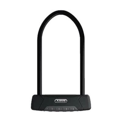 Immagine di ABUS Granit Plus 470 con Staffa di Supporto SH B Lucchetto Antifurto ad Arco per Bicicletta Cilindro Anti Intrusione, Livello Sicurezza 12, Nero