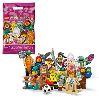 Immagine di LEGO 71037 Minifigures Serie 24, Bustine Misteriose in Edizione limitata, Set 2023, Personaggi da Collezione con Accessori (1 Figura Sorpresa Casuale)