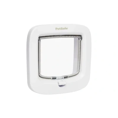 Immagine di Petsafe Gattaiola con chiusura manuale Per gatti, resistente e facile da installare, The Makers of Staywell, colore bianco, gatti di peso fino a 7kg