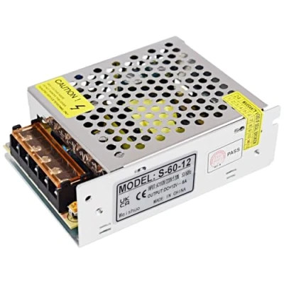 Immagine di Alimentazione Stabilizzato Switching 12V 5A 60W Trasformatore di Tensione per CCTV, Telecamere Sicurezza, Striscia LED