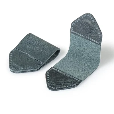 Immagine di Londo Segnalibro fatto a mano in vera pelle (set di 2) (Blu, Magnetico)