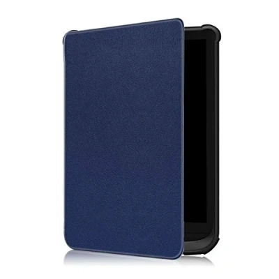 Immagine di Fmway Slim Cover Custodia per Pocketbook Touch Lux 5/Touch 4/Touch HD 3/Basic 4/Basic 2/Colour con Funzione di Auto Sveglia/Sonno Case Protettiva in Pelle PU