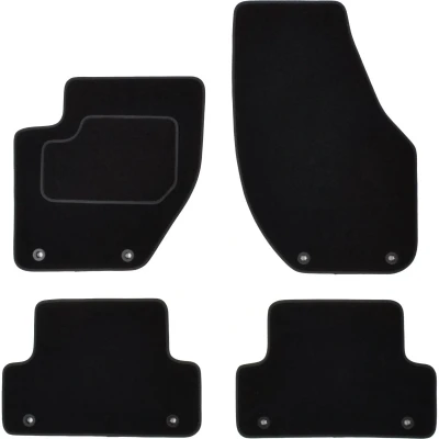 Immagine di MAMMOOTH A041 VOL125 PRM 01 Set tappetino Tessile anteriore e posteriore 4 nero VOLVO: V40 Hatchback