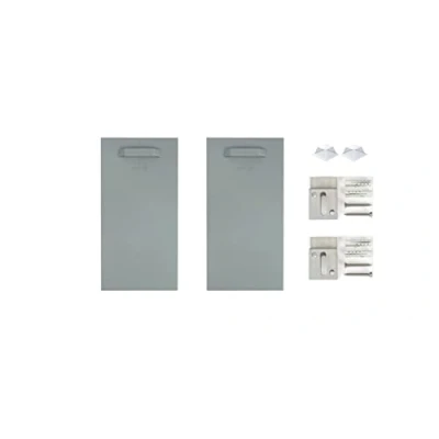 Immagine di Set di fissaggio autoadesivo, supporto per specchio dibond (2 supporti ganci a Z tampone in silicone, 200 x 100 mm)