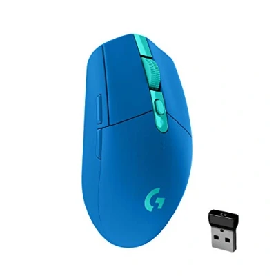 Immagine di Logitech G305 Lightspeed Mouse da gioco Bluetooth® Ottico Blu 6 Tasti 12000 dpi Illuminato, Ergonomico