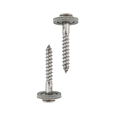 Immagine di HELPMATE Viti Spengler 4,5 x 35 mm, 150 pezzi, DIN 7995, in acciaio inox A2, PZ2, testa cilindrica, con disco e EPDM Di, argento, mm
