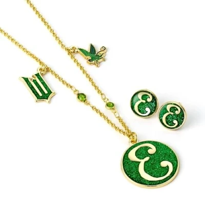 Immagine di WICKED Elphaba Set regalo con collana e orecchini a perno, Misura unica, Lega di zinco: 93% zinco + 3% rame 4% alluminio, Nessuna pietra preziosa