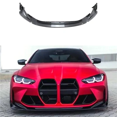 Immagine di Auto Spoiler Frontali per BMW M3 M4 G80 G82 2021 2022 2023 +, Paraurti Anteriore Splitter Labbro Diffusore Accessorio Modificato, Carbon Fiber