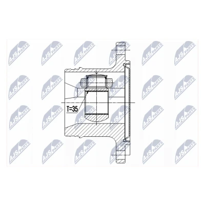 Immagine di NTY NPW CH 073 Kit Giunto Omocinetico Assale anteriore, anteriore Sx, Dx