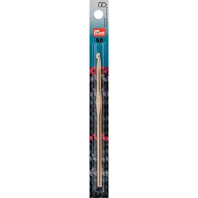 Immagine di Prym 14 cm x 5 mm, Uncinetto per Lana in Alluminio con Manico, Colore: Argento