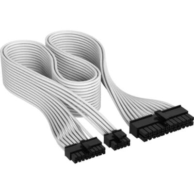 Immagine di Corsair Cavo PSU ATX 24 pin tipo 5 con guaina singola, bianco