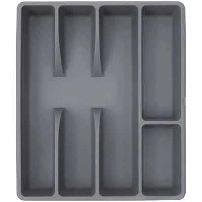 Immagine di Ranber Cassetto, cassetto da cucina, organizer, portaposate, scaffalatura, organizer per utensili, posate, vassoio, posate in plastica