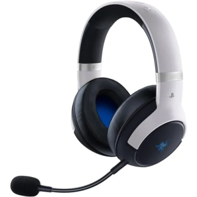 Immagine di Razer Kaira Pro HyperSpeed Cuffie gaming wireless multipiattaforma con Funzionalità aptiche (HyperSpeed Wireless, HyperSense, Driver TriForce in Titanio da 50 mm) Nero Bianco