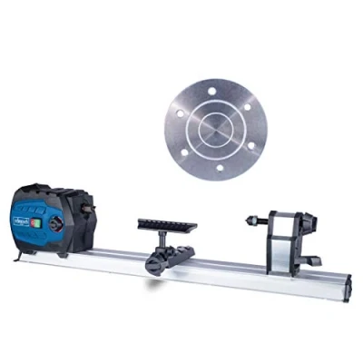 Immagine di Scheppach DM600VARIO tornio 550 W potenza velocità continua variabile di 800 3000 giri pezzo massimo 60 x 25 cm con disco