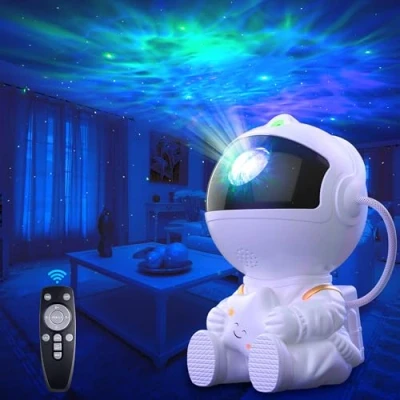 Immagine di Macchiatto Proiettore di cielo stellato con telecomando 8 modalità Nebula, rotazione a 360, stellato, lampada per bambini e adulti, camera da letto