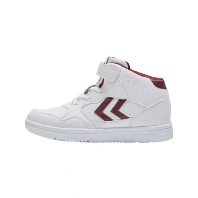 Immagine di hummel Camden High Jr, Scarpe da Ginnastica, Bianco Rosso, 37 EU