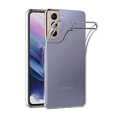 Immagine di AICEK Cover Compatible Samsung Galaxy S21 5G, 5G Silicone Case Molle di TPU Trasparente Sottile Custodia per (6.2 Pollici)