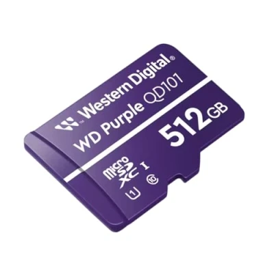 Immagine di WD PURPLE 512GB SURVEILLANCE MICROSD XC CLASS 10 UHS 1
