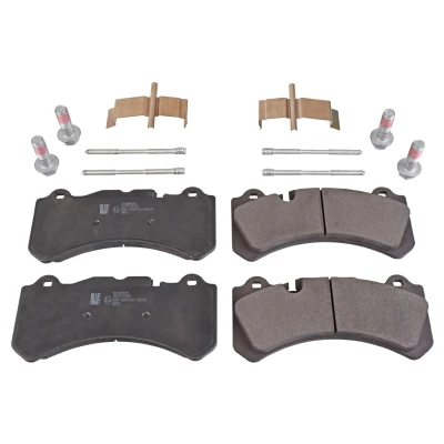 Immagine di BLUE PRINT ADF124233 Kit pastiglie freno Assale anteriore Predisposto per contatto segnalazione usura con materiale di fissaggio VOLVO: V60 I, S60 II