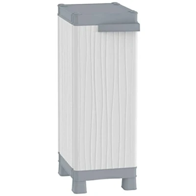 Immagine di Terry, Base 350 UW, Armadietto da Interno Esterno, 2 Ripiani Regolabili. Materiale: Plastica, Dimensioni: 35x43,8x97,6 cm