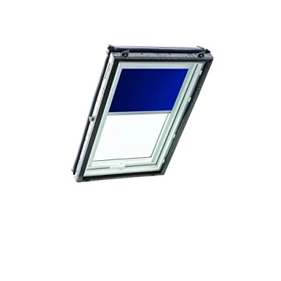 Immagine di Tenda a Rullo Roto ZRE per Finestre Tetti Diurna Binario di Guida Argento delle Serie Designo R4/R7 e Classic 43/73 con Dimensioni 065/098 06/09 Blu Notte