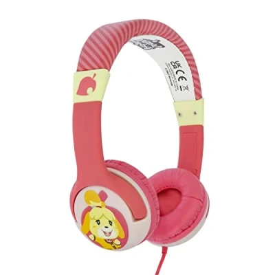 Immagine di OTL Technologies Animal Crossing Isabelle Wired Bambini Cuffie Rosa