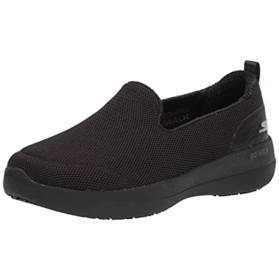 Immagine di Skechers Go Walk Stabilità, Scarpe da ginnastica Donna, Finiture In Tessuto Nero, 37 EU