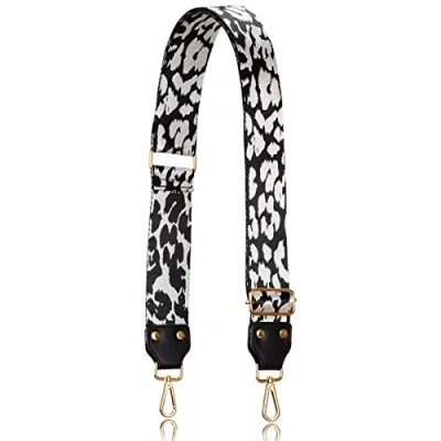 Immagine di Allzedream Tracolla larga per borsa, 5,1 cm, regolabile, con estremità in pelle stampa animalier, Leopardati, 2 in, moderno