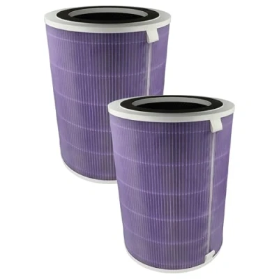 Immagine di vhbw 2x filtro aria compatibile con Proscenic A 9 purificatore d&#039;aria combinato prefiltro + HEPA(H13) carbone attivo ioni d&#039;argento