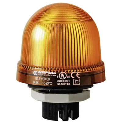 Immagine di Werma Signaltechnik Segnalatore luminoso 815.300.00 Giallo Luce continua 12 V/AC, V/DC, 24 48 110 230 V/AC