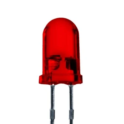 Immagine di Lumetheus Diodi LED 5mm Colori Rosso extra super luminoso 3000 mcd 25 pezzi 2 3 V Pin Diodo ad emissione luminosa LEDs lente diffusa
