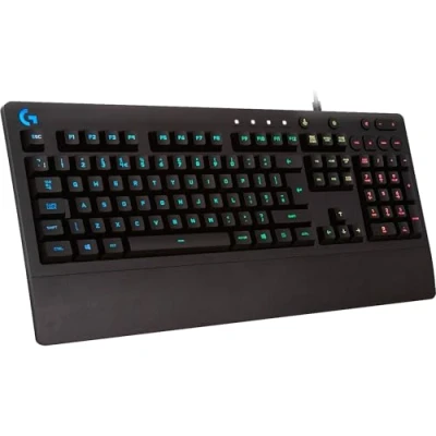 Immagine di Logitech G213 Prodigy Gaming Keyboard, RGB Lightsync Backlit Keys, Spill Resistant, Customizable Dedicated Multi Media QWERTZ German Layout, Nero
