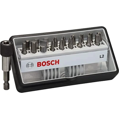 Immagine di Bosch Accessories Robust Line 2607002568 Kit inserti 19 parti Taglio, Croce Phillips, Pozidriv, Brugola interna, Esalobo Interno (TX)