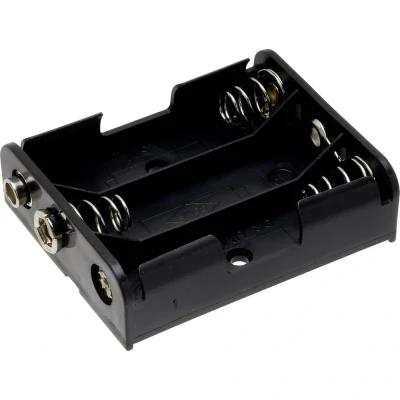 Immagine di TRU COMPONENTS BH 331B Portabatteria 3x Stilo (AA) Connettore a scatto
