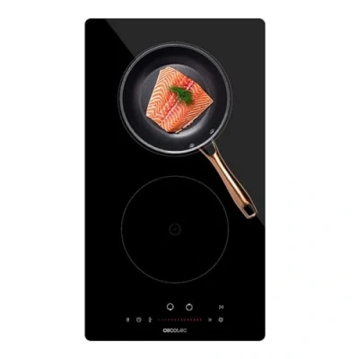 Immagine di Cecotec Piastra a induzione 2 fuochi Bolero Squad I 2100. Potenza massima 3500 W in 9 livelli, programma del tempo, sistema Keep warm, controllo tattile, sicurezza bambini, rilevatore di