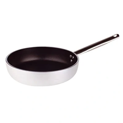 Immagine di Pentole Agnelli Platinum Padella Dritta in Alluminio, Acciaio Inossidabile, Argento, 32 cm