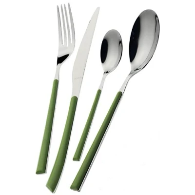 Immagine di Bugatti ST5U 039F50 Stella, Set di posate, 24 pz, 22 x 8 30 cm, Verde