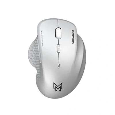 Immagine di Mouse Bluetooth, Ricaricabile Senza Fili (Modalità Doppia: BT 5.1 + 2,4G), DPI Regolabili 1000/1200/1600, Wireless Ergonomico Silenzioso per Laptop, PC, Computer, Mac OS, Android, Windows.