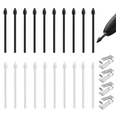 Immagine di MHDUYEG 20 Pezzi S Pen Punte Di Ricambio Compatibile Galaxy Tab S8 Ultra Per S6/S6 Lite/S7/S7+/S7 Fe/S8/S8+/S8 Ultra/S21 Ultra/S22 Ultra/S23 Ultra/Note10/10+/20/20