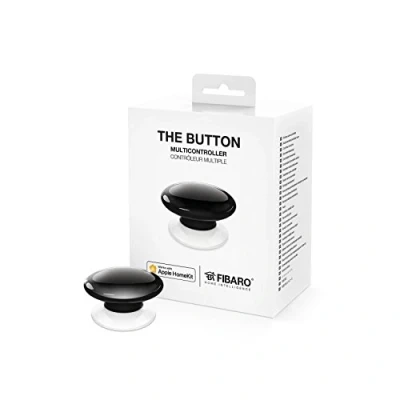 Immagine di FIBARO FGBHPB 101 2 iOS Il Tasto Multicontrolli Wireless, 3.6 V, Nero
