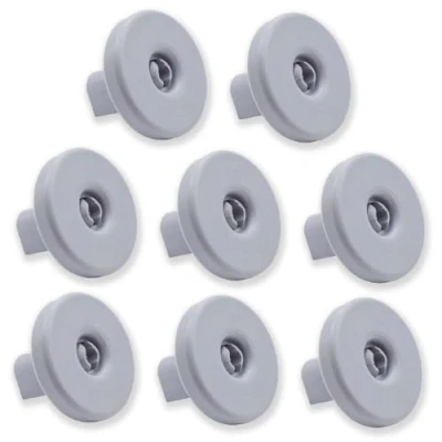 Immagine di Set da 8 Rotelle per Cestello Inferiore Lavastoviglie Compatibile con Zanussi, Rex, Electrolux, AEG e altri modelli