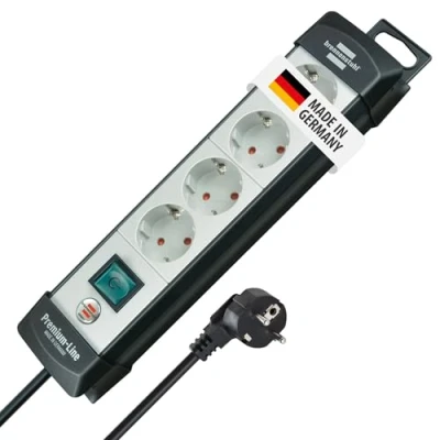 Immagine di Brennenstuhl 1951540100 Multipresa con interruttore Nero, Bianco Schuko 1 pz.