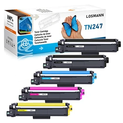 Immagine di LOSMANN 5x Toner compatibile per Brother TN 247 243 MFC L3770CDW L3750CDW HL L3230CDW L3210CW L3710CW DCP L3550CDW L3730CDN L3510CDW L3270CDW L3517CDW