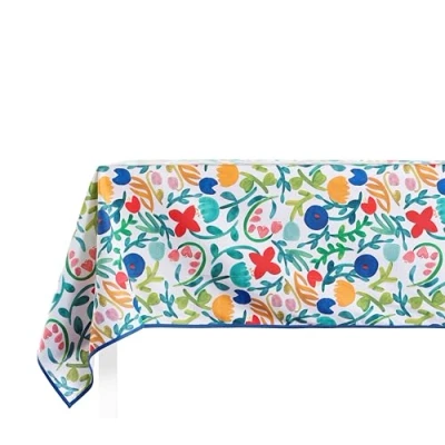 Immagine di GUZZINI Tovaglia Cotone Morbido Certificato OekoTex 140x320 10 12 Posti Cucina e Sala da Pranzo Interna/Esterna, Copritavolo Rettangolare per Tavola Resistente Durevole Lavabile 40