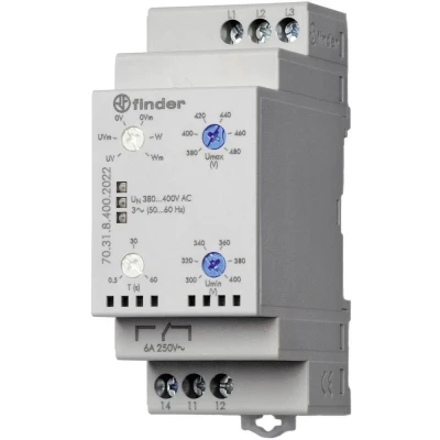 Immagine di Relè di monitoraggio 380 415 V/AC 1 scambio Finder 70.31.8.400.2022 pz.