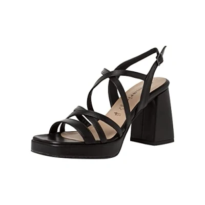 Immagine di Tamaris Sandali con tacco, Donna, Taglia: 39, Black matt Pelle