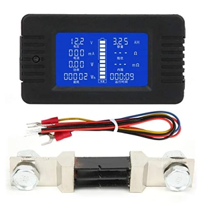 Immagine di Batteria Monitor, PZEM 015 0 200V 300A Display LCD Corrente Tensione Potere Energia Capacità Impedenza Tester Checker con Derivazione(con inglese Shunt)