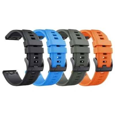 Immagine di Cinturino per Garmin Fenix 5/5 Plus/6/6 Pro, Forerunner 935/945/955/965, 22mm 7/7 Instinct/Instinct 2, Epix 2/Epix Pro 47mm, Descent G1, Approach S62/S60(4 Pezzo)